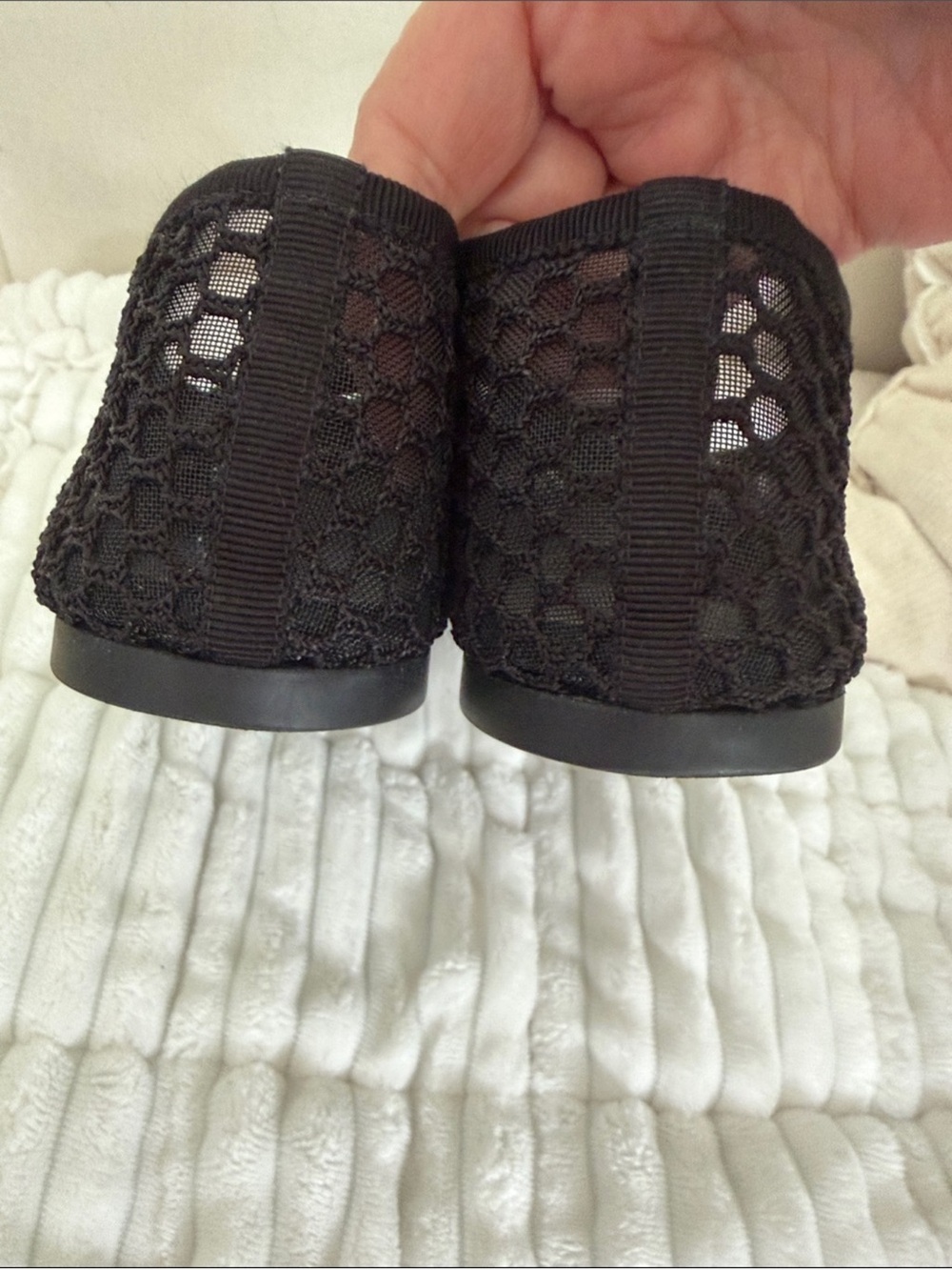 Prada Black Mesh Flats - Picture 3 of 7